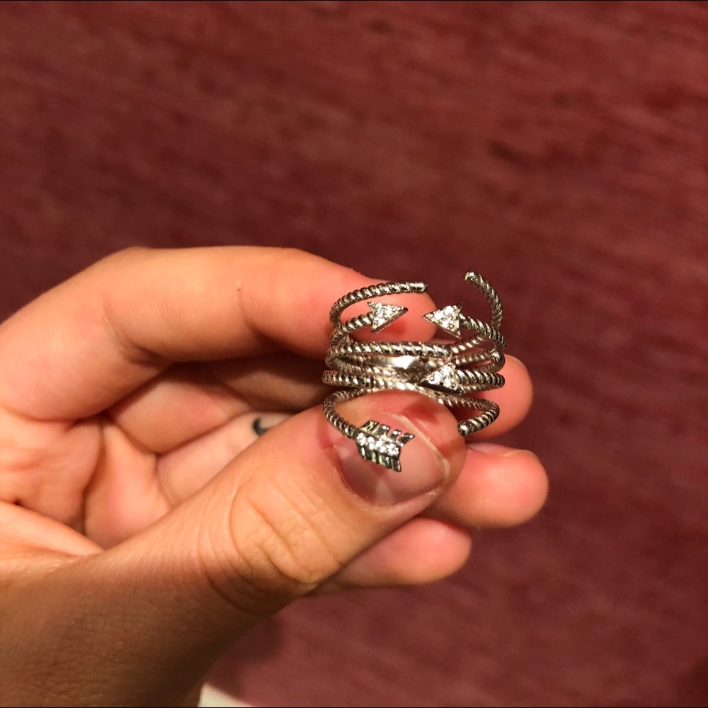 Arrow diamond ring, lightly worn